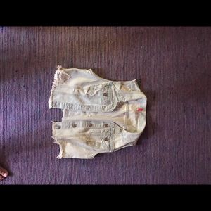 NEVER WORN denim cropped jacket